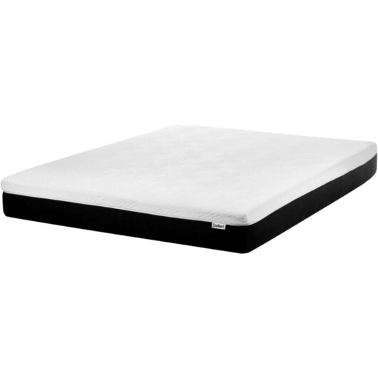 Beliani - eu King Size Medium Latex Foam Mattress 5ft3 Polyester Removable Cover Filling Zipper Cozy
