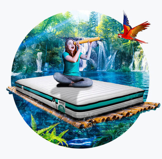 Single (3' x 6'3") - Jay-Be Quest Q1 Eco Deep E-Sprung Kids Single Mattress