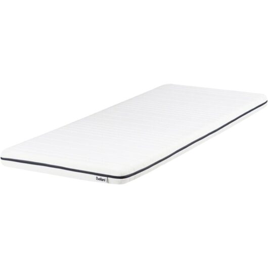 Single Size Foam Mattress 2ft6 Polyester Cover Soft Filling Zipper White Precious