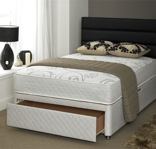 Vitality 5ft King size Divan Bed with 1500 Pocket Sprung Memory Foam Mattress