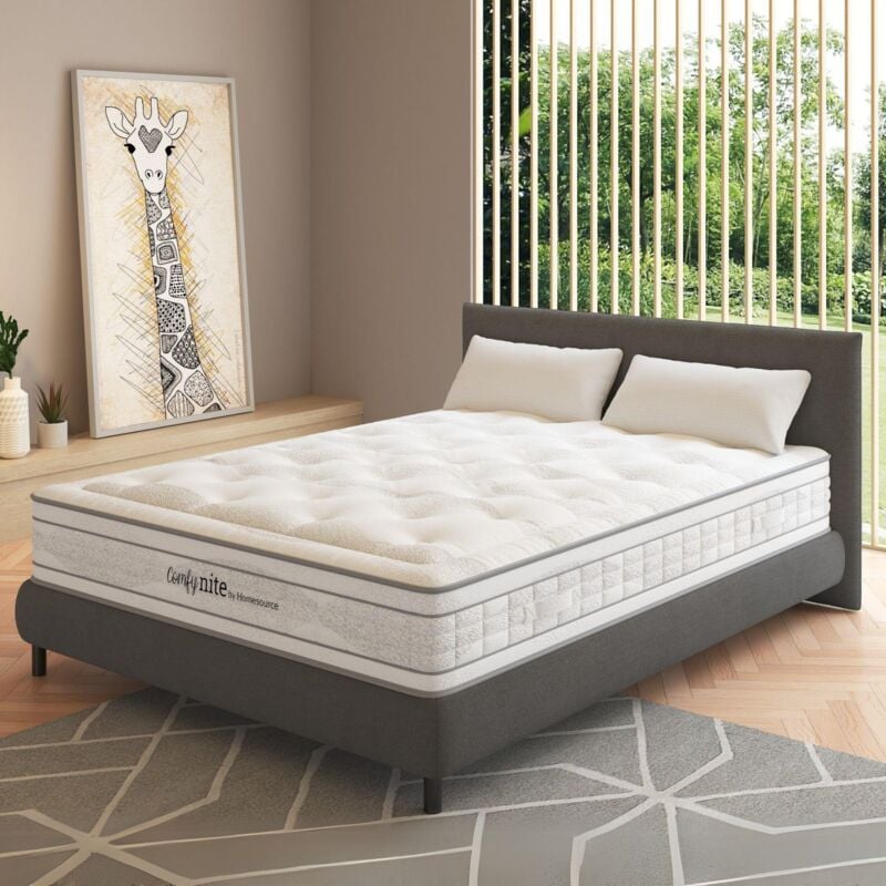 Pocket Sprung Luxury Quilted Mattress 4ft Small Double Medium Firmness 28cm Deep