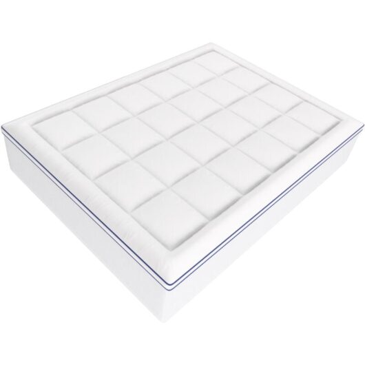 Mophorn - Mattress Topper, Queen Size. 76.2 mm Thick. Memory Foam & Fiber Fill. Detachable, Washable. Ergonomic, Pressure Relief. Cool, Breathable
