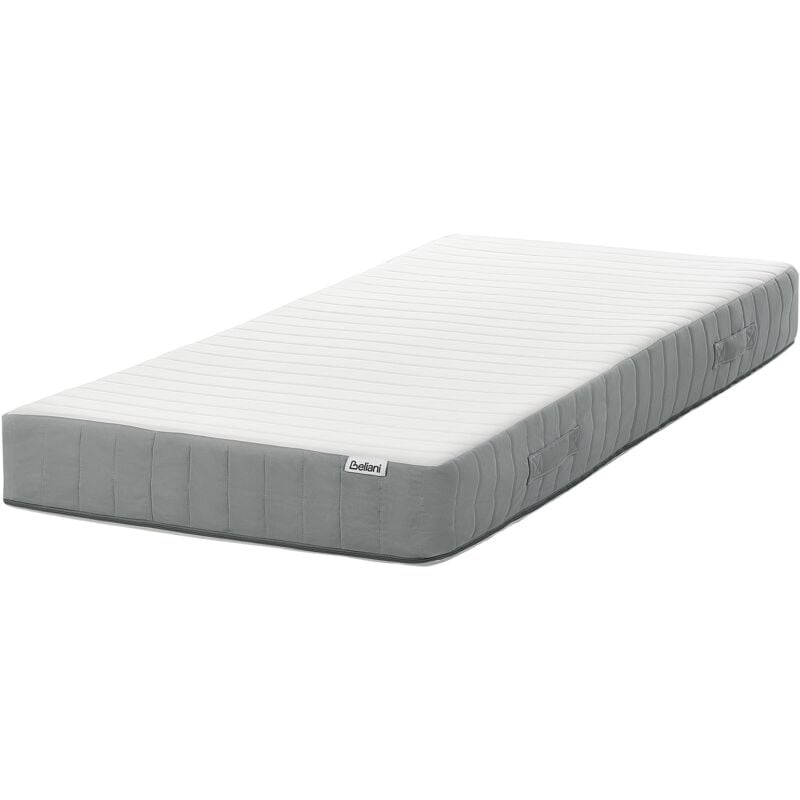 Beliani - eu Single Size Pocket Sprung Mattress with Handles Memory Foam Filling 3ft Firm Removable Cover 7-Zone Cushy