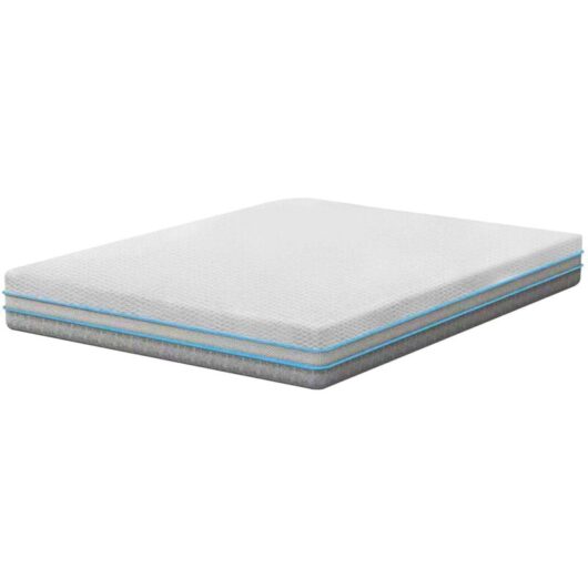 Sliding Wardrobes 4u - High Density Foam Mattress Breathable Mesh Sides, Soft-Knit Cover & Support Foam Base Rolled & Boxed - Double (W137cm x L190cm