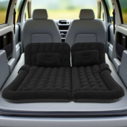 Car Mattress, SUV Car Air Mattresses, Movable, Thicker Air Bed for Travel, Camping, Outdoor Activities, Removable Inflatable Mattress with 2 Cushions