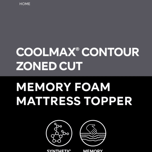 M&S Contour Memory Foam Mattress Topper White