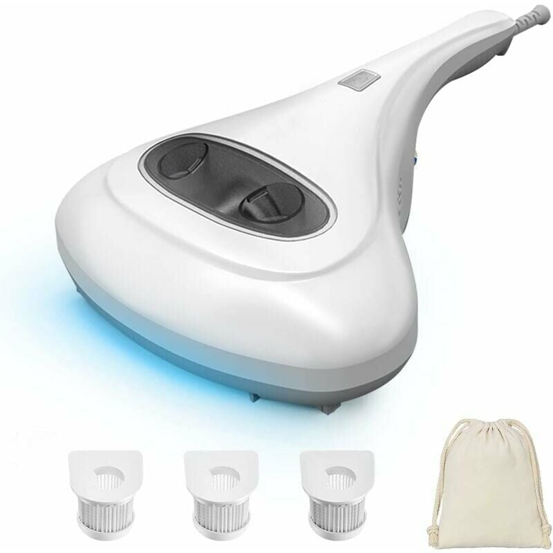 Mattress cleaner, textile mattress vacuum cleaner with uv disinfectant lamp, bagless, washable hepa filter, with