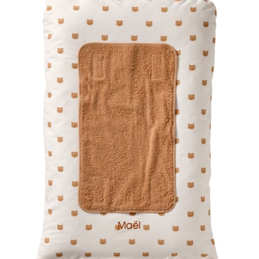 Cover for Changing Mattress, Hanoi printed beige