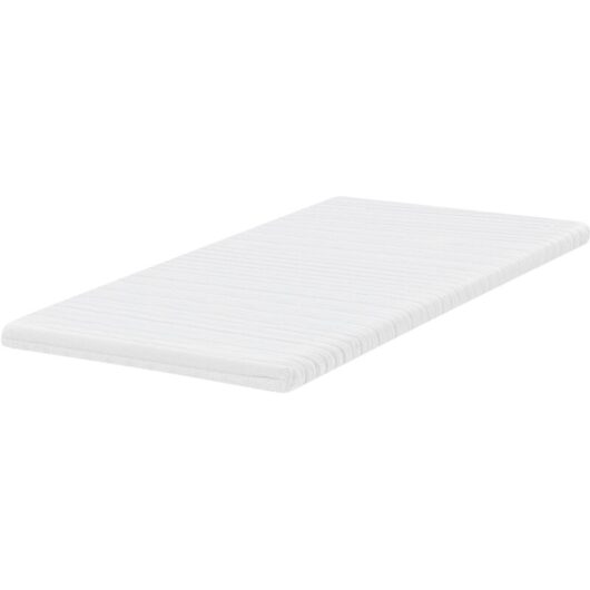 Mattress Topper White Memory Foam Polyester Cover EU Small Double Size Comfort Layer Pad DAZZEL
