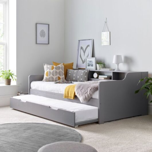 Bedmaster - Tyler Guest Bed And Trundle Grey