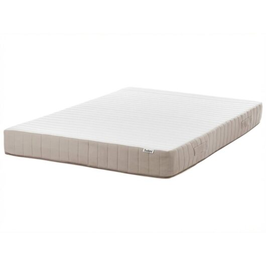 Beliani - eu Double Size Pocket Sprung Mattress with Handles Latex Filling 4ft6 Medium Firm Removable Cover 7-Zone Springy