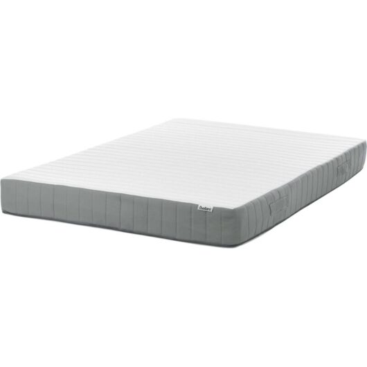 Beliani - eu Double Size Pocket Sprung Mattress with Handles Memory Foam Filling 4ft6 Medium Firm Removable Cover 7-Zone Cushy