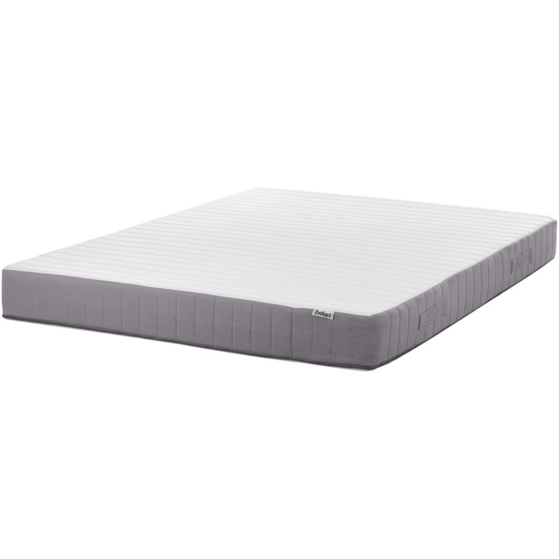 Beliani - eu King Size Pocket Sprung Mattress with Handles Cooling Memory Foam Filling 5ft3 Firm Removable Cover 7-Zone Fluffy