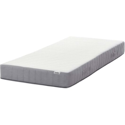 Beliani - eu Single Size Pocket Sprung Mattress with Handles Cooling Memory Foam Filling 3ft Medium Firm Removable Cover 7-Zone Fluffy