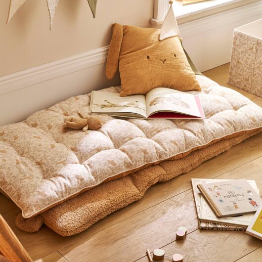 Elephant floor mattress BABYLON cinnamon
