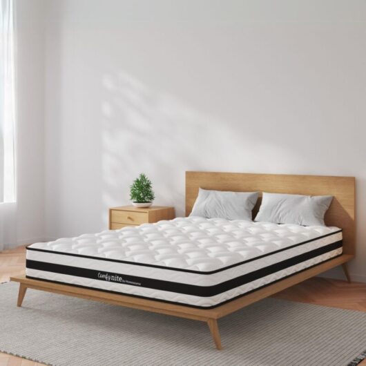 Home Source - Bonnell Coil White Quilted Mattress 4ft Small Double Medium Firmness Flat Pack