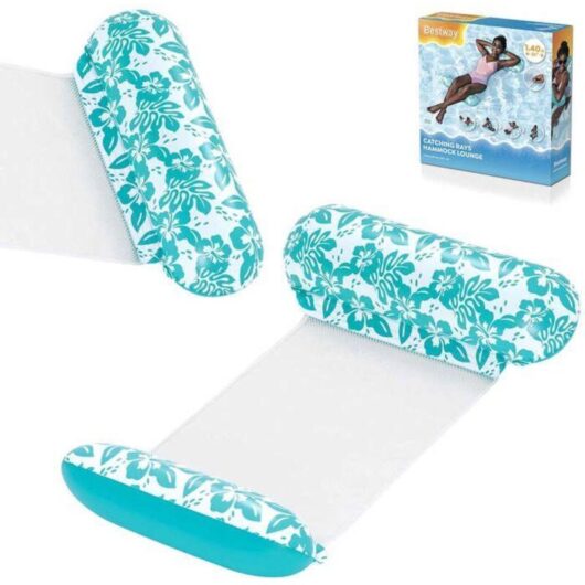Inflatable Beach Mattress - BESTWAY - Comfort Plush - 140x87 cm - Durable PVC - 100 kg