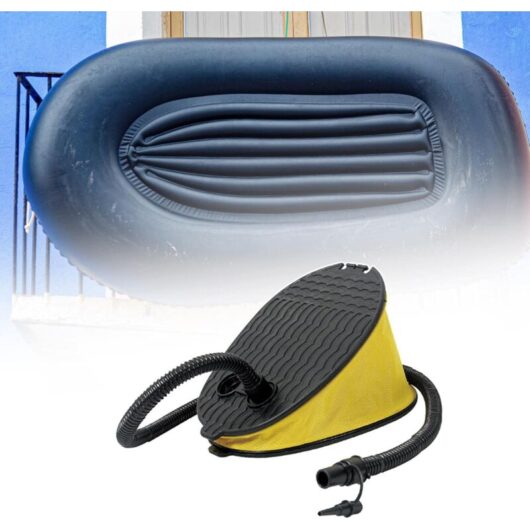 Lightweight Foot Pump with Nozzle, High Volume Air Pump for Inflatable Pool, Beach Ball, Air Mattress, Bed, Yoga
