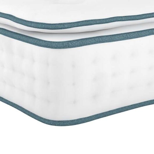 M&S 3500 British Wool Pocket Spring Medium Pillowtop Mattress White