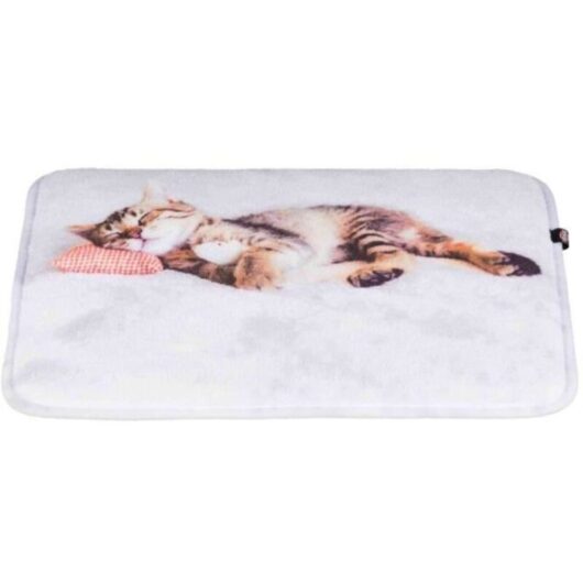 Mattress - Nani - 40 × 30 cm - Gray - For small cats - Non-slip