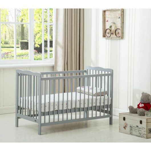 Mcc Direct - mcc Brooklyn Baby Cot Crib With Water repellent Mattress grey