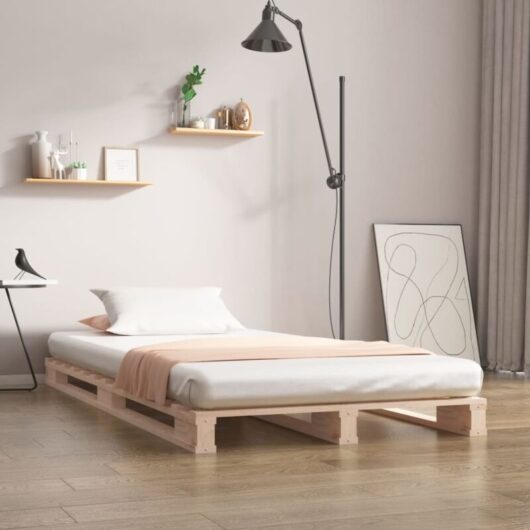 Pallet Bed without Mattress Single Solid Wood Vidaxl