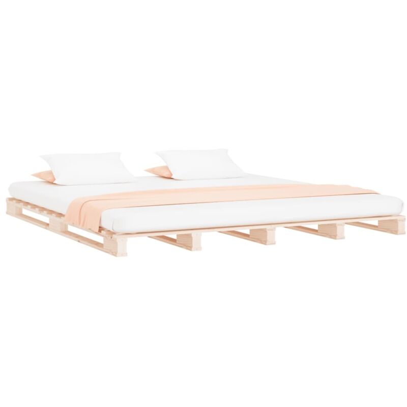 Pallet Bed without Mattress Super King Size Solid Wood Vidaxl