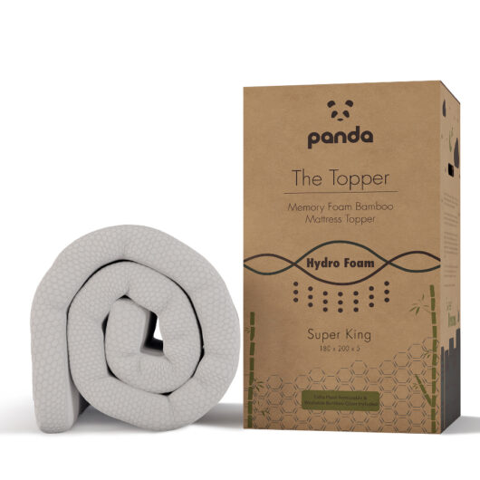 Panda Memory Foam Bamboo Mattress Topper - Super King