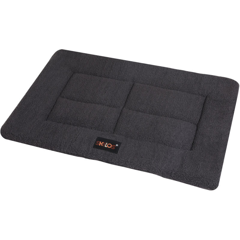 SKYLOS Large Dog Bed Foam Mattress Plush Pet Bed Non Slip Crate Mat XL 89x58cm