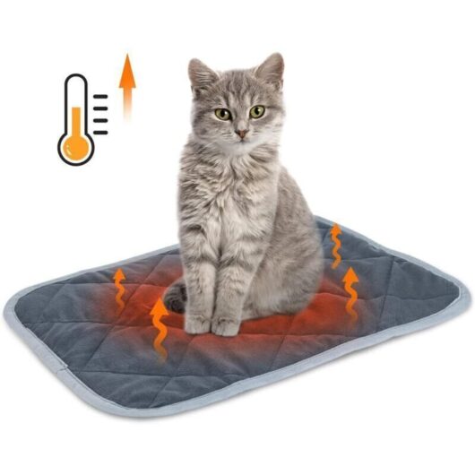 Self-Heating Cushion for Cats & Dogs, Puppy Heating Mat for Pets, Washable, Non-Slip, Soft Plush Thermal Blanket, Eco-Friendly Extra-Warm Bed