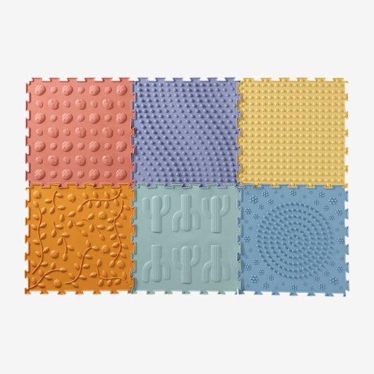 Silicone Sensory Floor Mattress Tiles multicoloured
