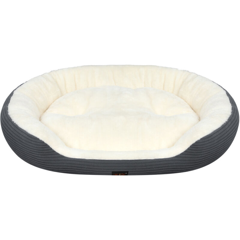 Skylos Dog Bed Luxury Soft Washable Puppy Cat Cushion Mattress Corduroy Grey M