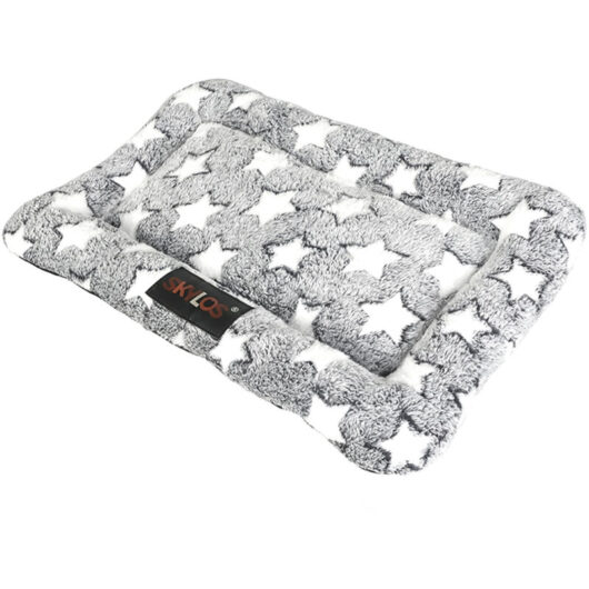 Skylos Dog Bed Pet Cat Cushion Large Dog Puppy Crate Mat Arctic Fleece Soft Warm