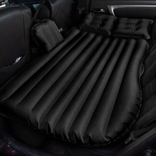 Youyijia Inflatable Car Air Mattress Camping Travel Cot Inflatable Sleeping Pad for Car Travel Outdoor Camping Black