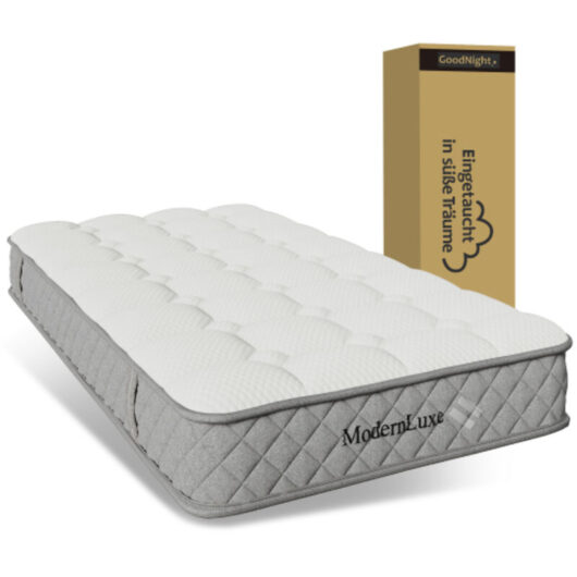 160x200cm Memory Foam Mattress - 7 Zoned Support - 20cm Height - Firmness H3