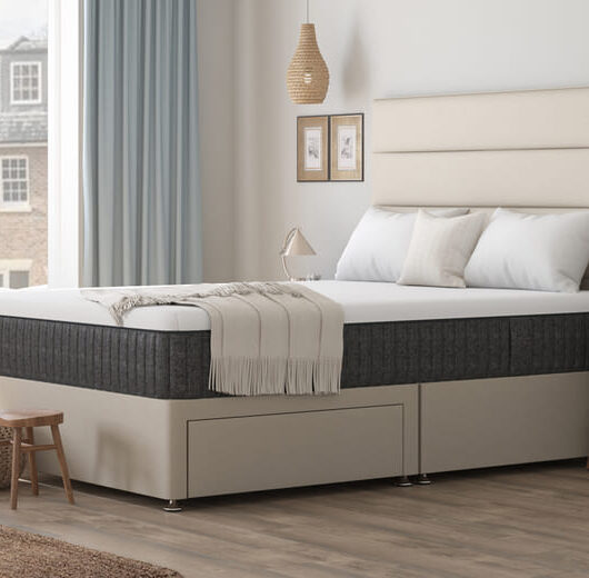 Emma Original Mattress + Premium Divan Bed, Teal, 4 Drawer, Double