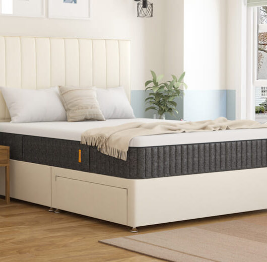 Emma Original Pro Mattress + Premium Divan Bed, Teal, 4 Drawer, Double