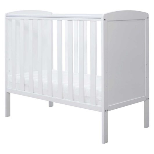 Ickle Bubba Coleby Space Saver Cot And Fibre Mattress - White