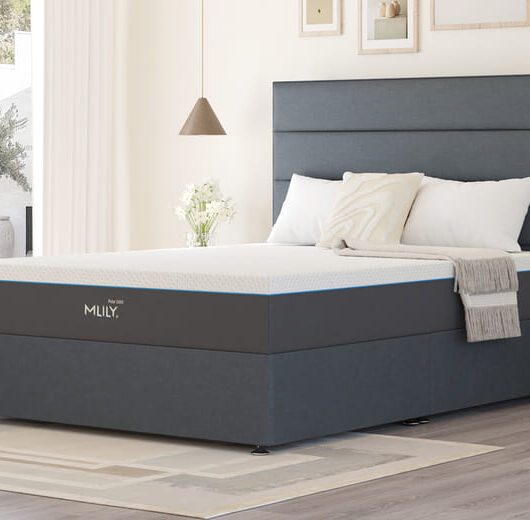 MLILY? Polar 1800 Cool Gel Hybrid Mattress + Premium Divan Bed, Teal, 4 Drawer, King Size