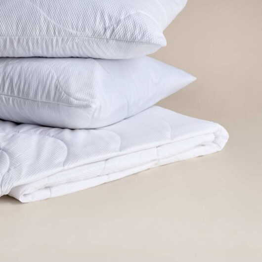 M&S Guest Essentials Mattress Protector & 2 Pack Pillow Protector Set White