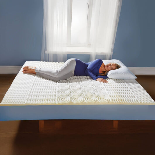 Memory Foam Mattress Topper 5 Zone Double L190cm x W135cm x D4cm