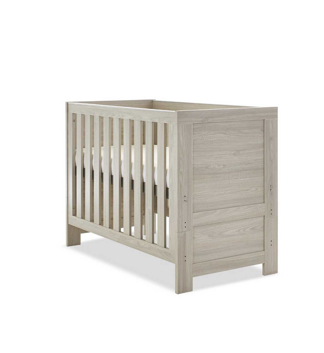 OBABY Nika Mini Cot Bed - Grey Wash