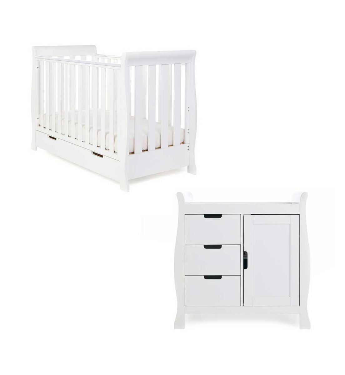 OBABY Stamford Mini 2 Piece Room Set - White