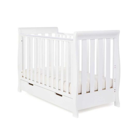 OBABY Stamford Mini Cot Bed - White