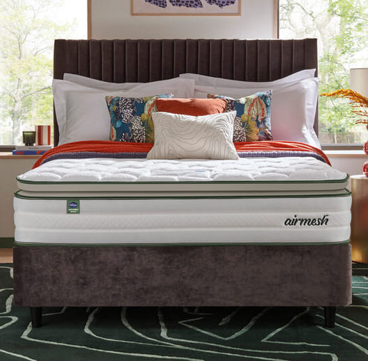 Silentnight Eco Comfort Airmesh 2000 Pocket Pillow Top Mattress, King Size