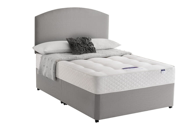 Silentnight Miracoil Ortho Mattress + Premium Divan Bed, Teal, 4 Drawer, King Size