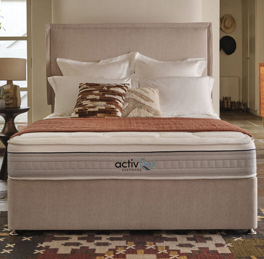 Sleepeezee ActivFlex Response 1600 Memory Mattress + Premium Divan Bed, Teal, 4 Drawer, King Size
