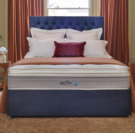 Sleepeezee ActivFlex Response 2600 Memory Mattress + Premium Divan Bed, Teal, 4 Drawer, King Size
