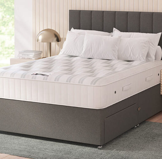 Sleepeezee Diamond Ortho Mattress + Premium Divan Bed, Teal, 4 Drawer, King Size