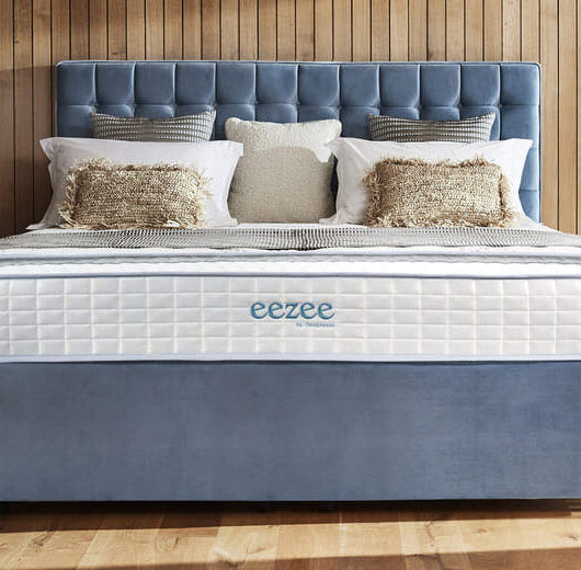 Sleepeezee Gel 4000 Pocket Hybrid Ortho Mattress + Premium Divan Bed, Teal, 4 Drawer, King Size
